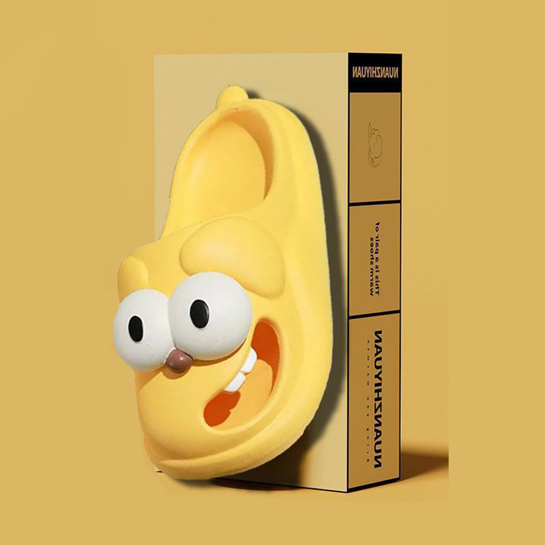 Animal Slippers for Women Closed Toe Cartoon Dog Slippers Casual Thick Sole Indoor Slides for Home Bedroom heathly