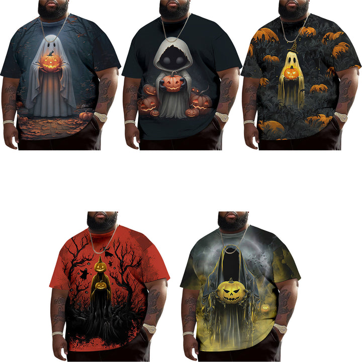 Men's Spooky Halloween Oversized Casual T Shirts