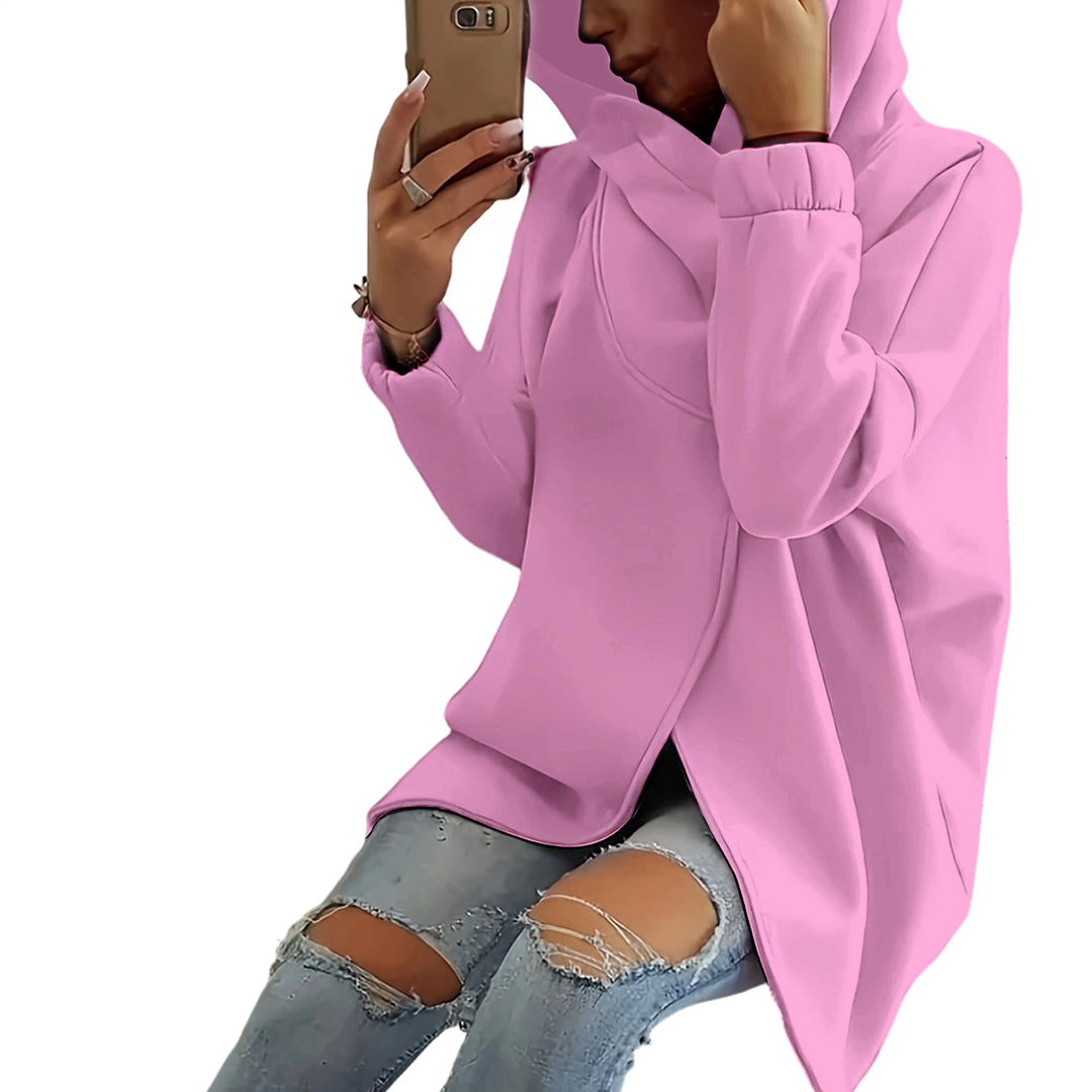 Oversized Zip Up Hoodie for Women Asymmetric Long Sleeve Trendy Hoodies Jackets with Large Hood for Travel attractively