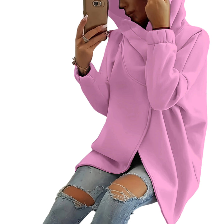 Oversized Zip Up Hoodie for Women Asymmetric Long Sleeve Trendy Hoodies Jackets with Large Hood for Travel attractively