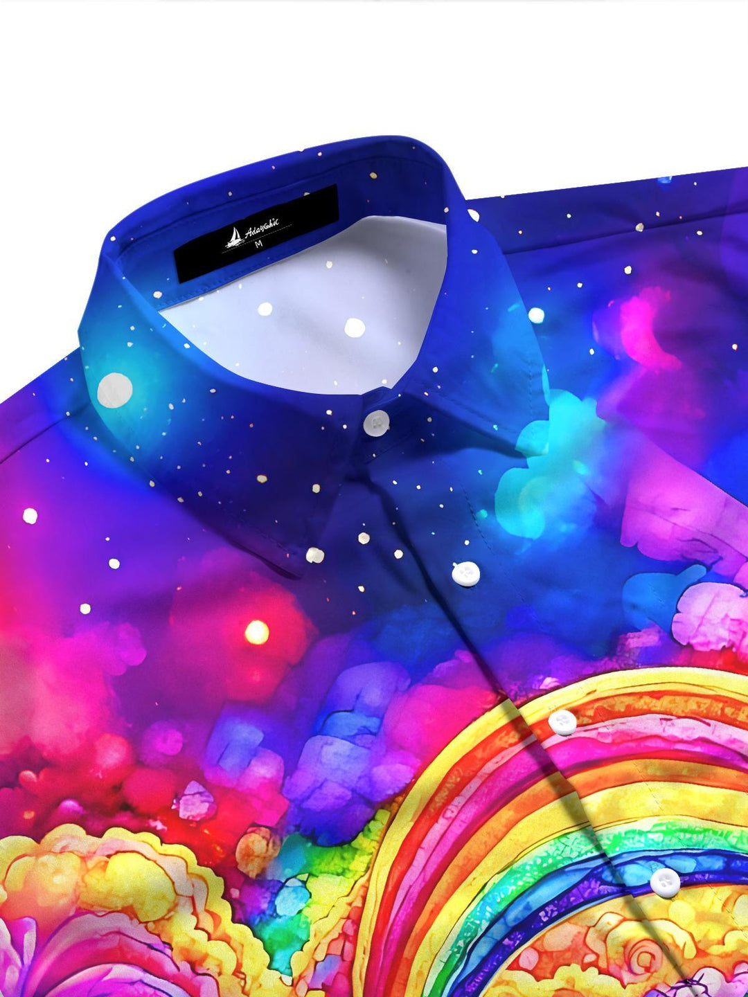 Hippie Peace Tie Dye Train Psychedelic Women's Short Sleeve Shirts