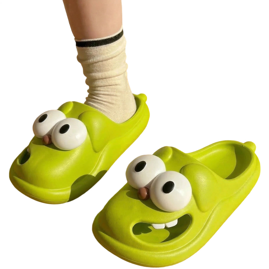 Animal Slippers for Women Closed Toe Cartoon Dog Slippers Casual Thick Sole Indoor Slides for Home Bedroom heathly