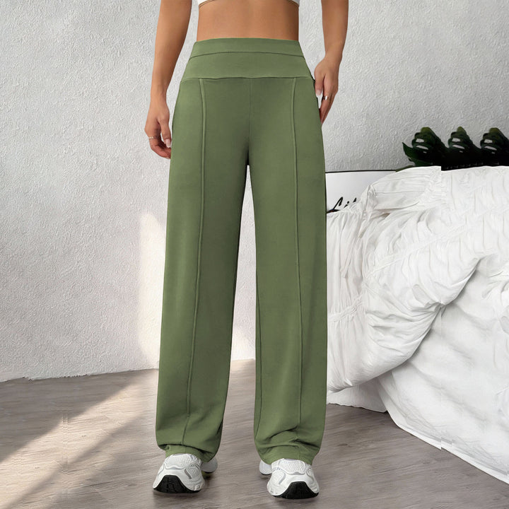 Yoga Pants Straight Leg for Women High Waist Workout Pants With Pockets Stretch Casual Sweatpants for Leisure brilliant