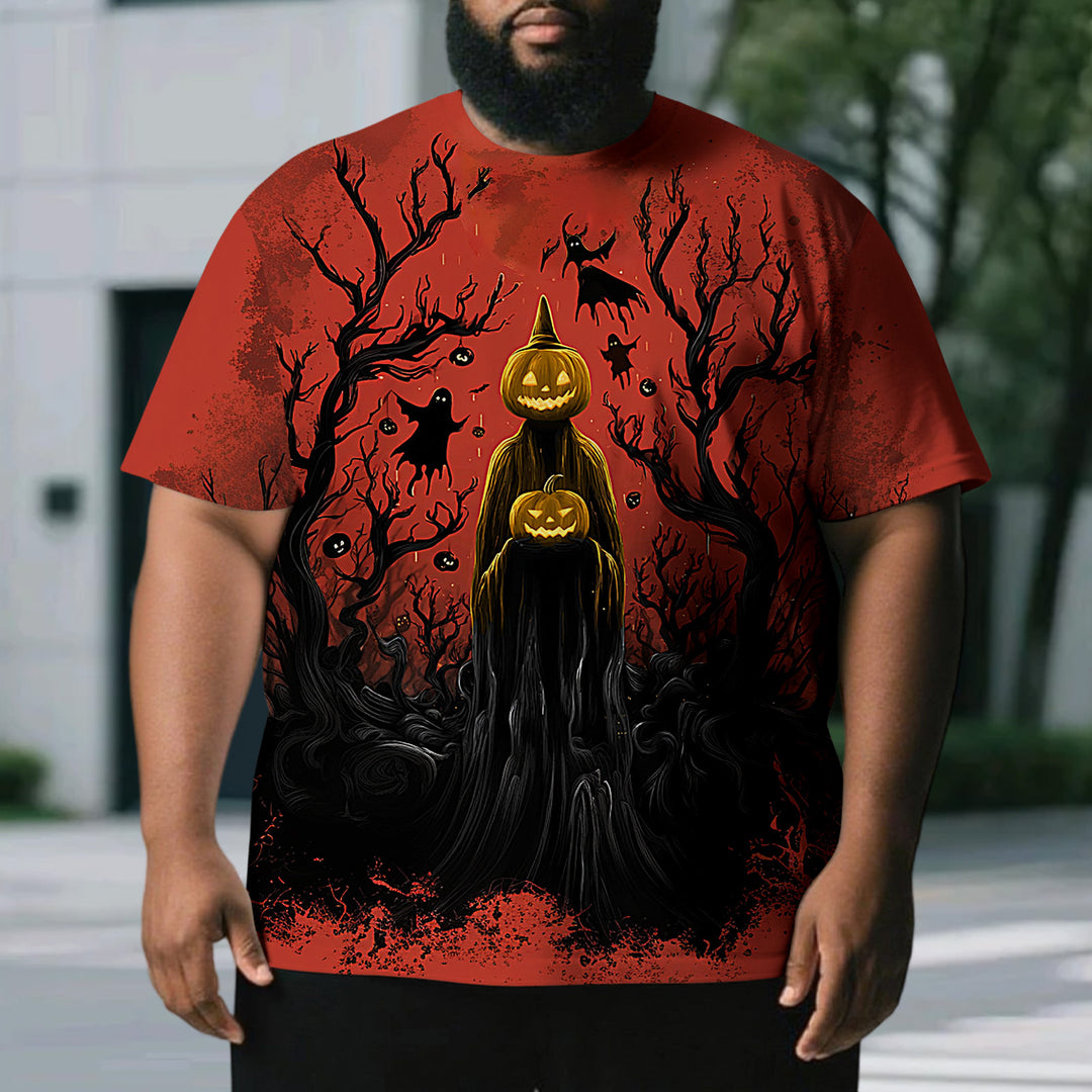Men's Spooky Halloween Oversized Casual T Shirts