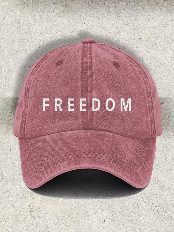 Freedom Printed Baseball Cap