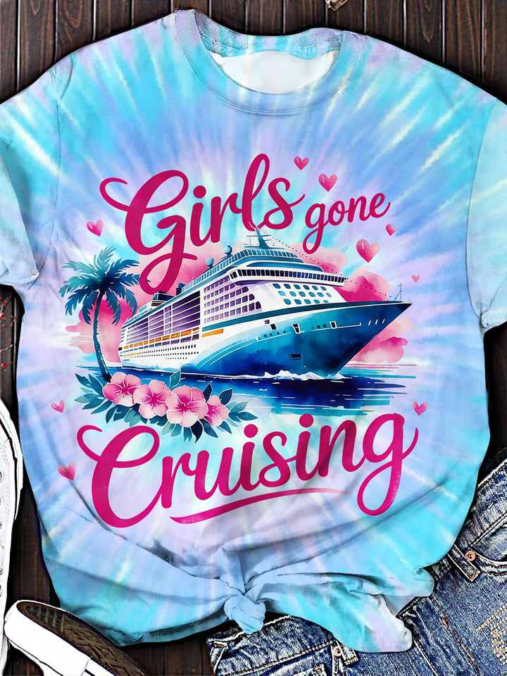 Girls' Vacation Series Crew Neck T-shirt