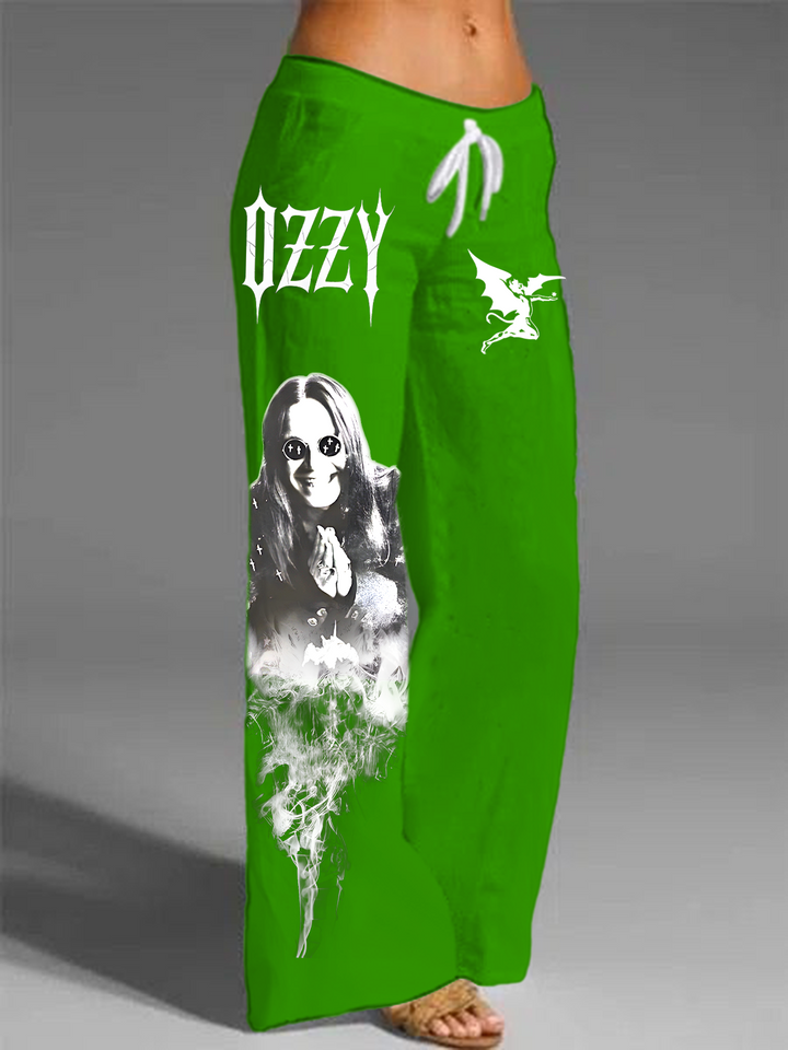 Ozzy Osbourne Women's Printed Casual Pants