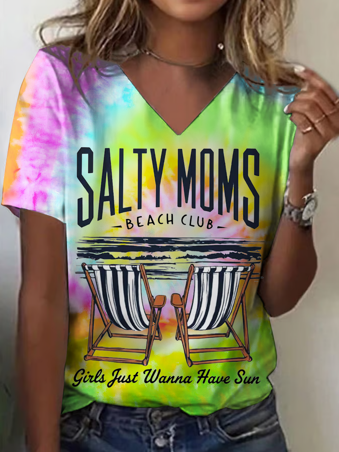 The Beach Club V-neck T-Shirt