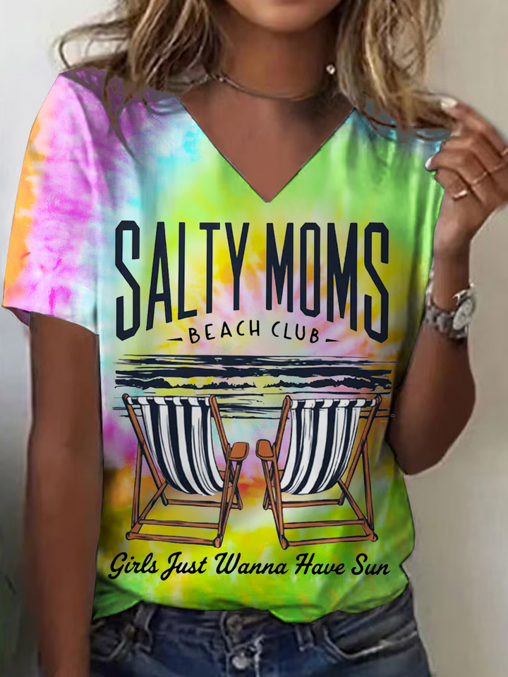 The Beach Club V-neck T-Shirt