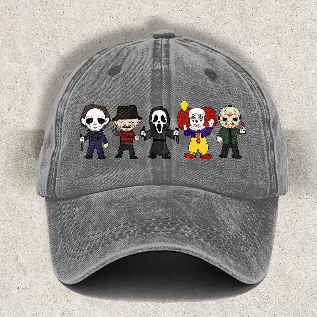 Halloween Character Printed Baseball Cap