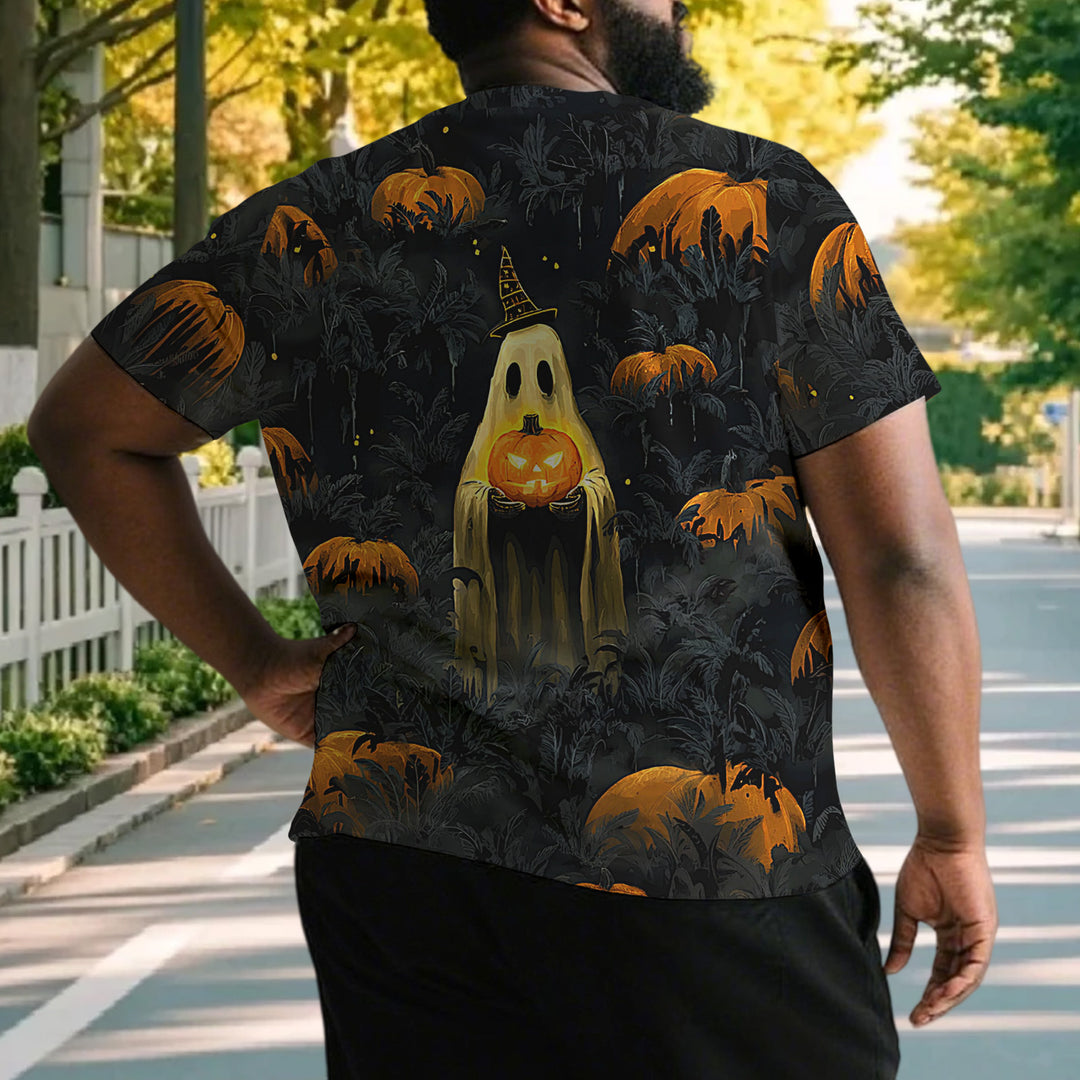 Men's Spooky Halloween Oversized Casual T Shirts