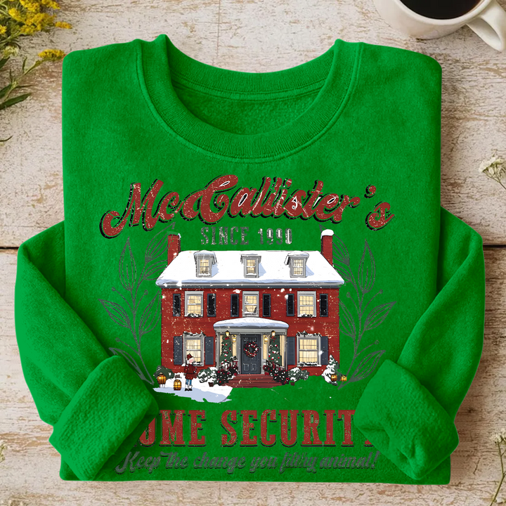 Christmas Holiday Movies Friends Printed Long Sleeve Casual Top