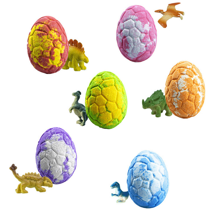 Easter Bath Bombs for Kids 6 Piece Dinosaur Egg Natural Bubble Bath Bombs Easter Basket Stuffers for Holiday decent