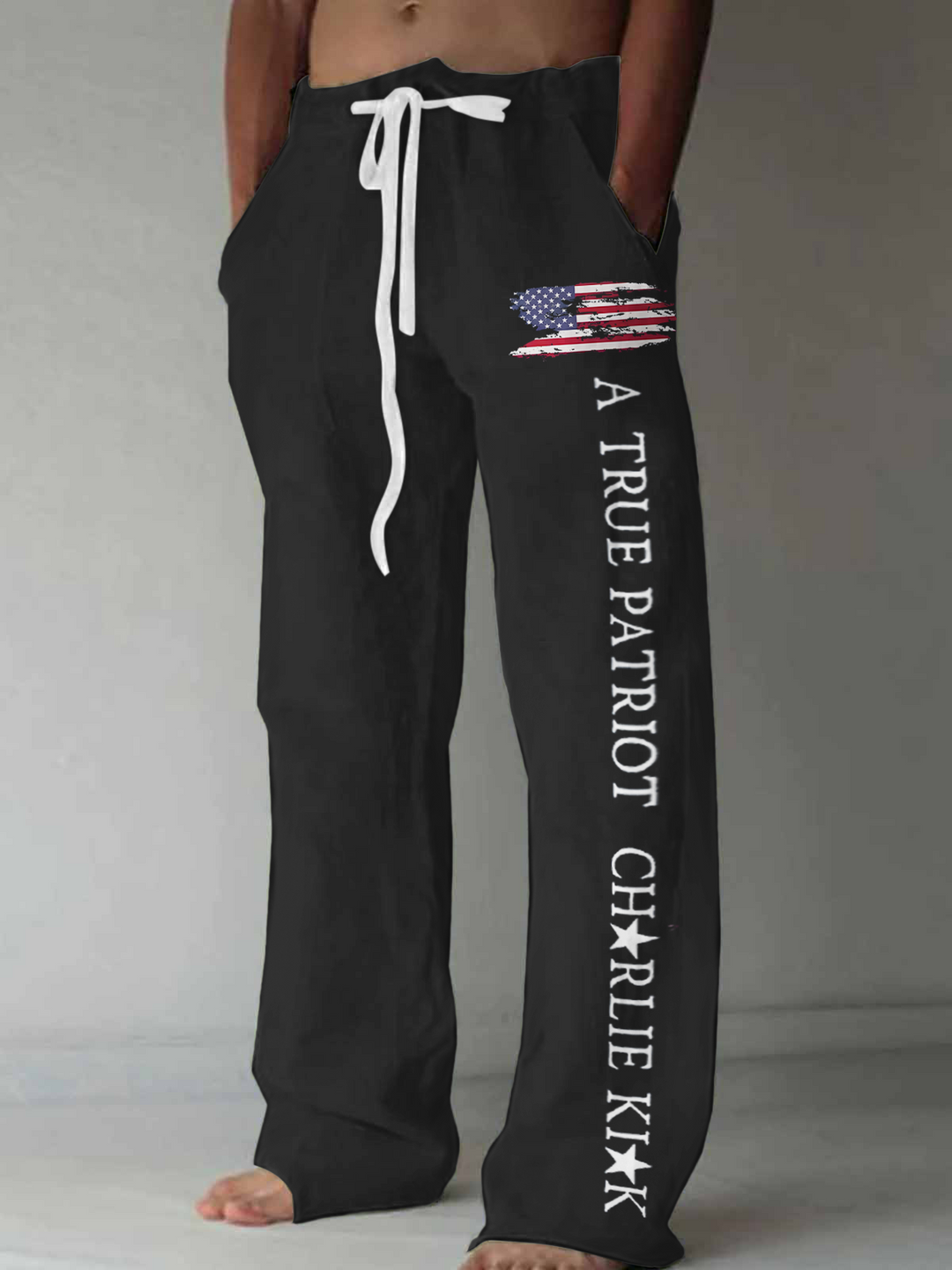 Men's Charlie Kirk Freedom Casual Elastic Waist Pants
