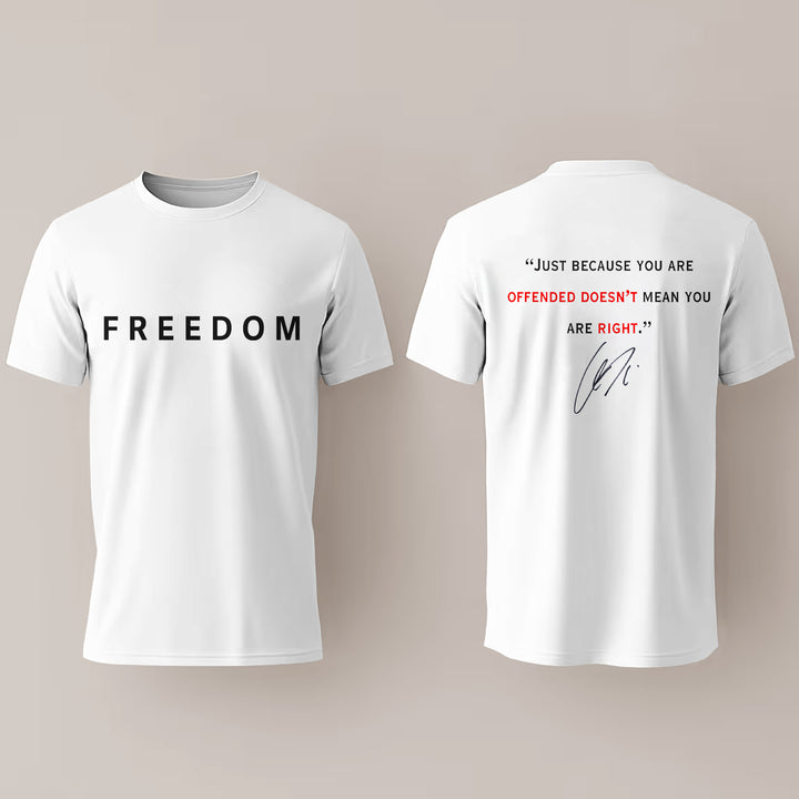 Freedom Unisex Cotton Crew Neck T-shirt