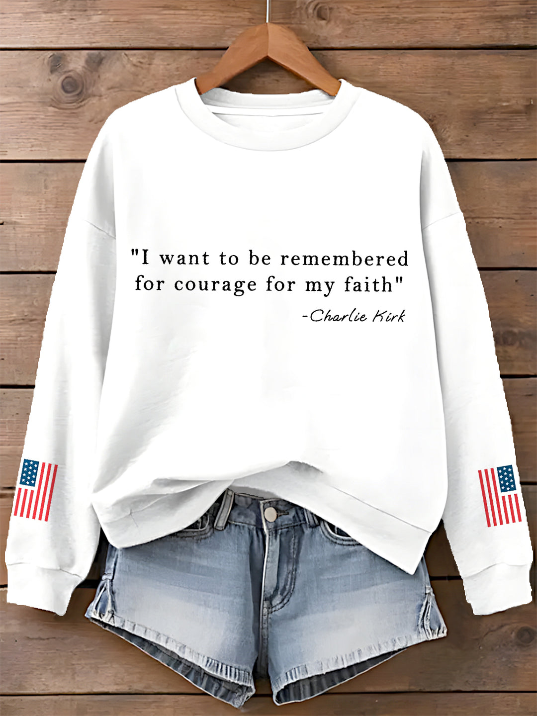 Freedom Printed Long Sleeve Casual Top