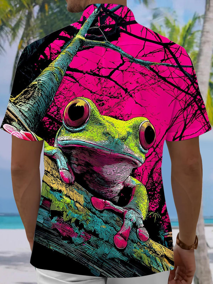 Frog Men's Pocket Short Sleeve Shirts