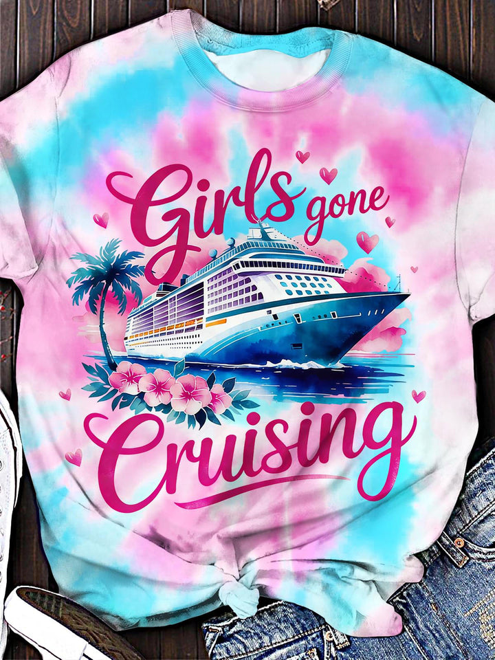 Girls' Vacation Series Crew Neck T-shirt