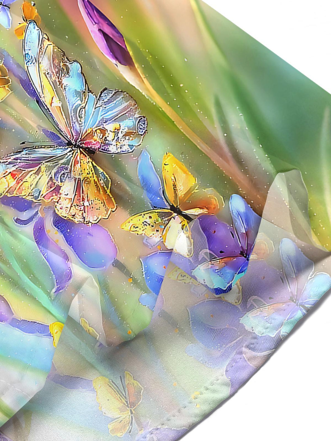 Butterfly Floral Women's Short Sleeve Shirts
