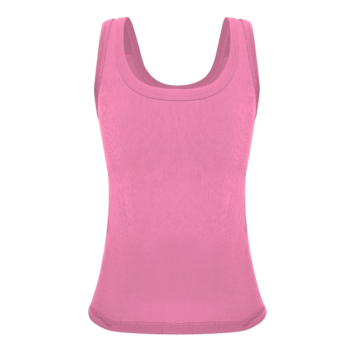 Built in Bra Tank Tops for Women U-Back Summer Sexy Casual Sleeveless Fitted Tank with Removable Pads for Gym welcoming