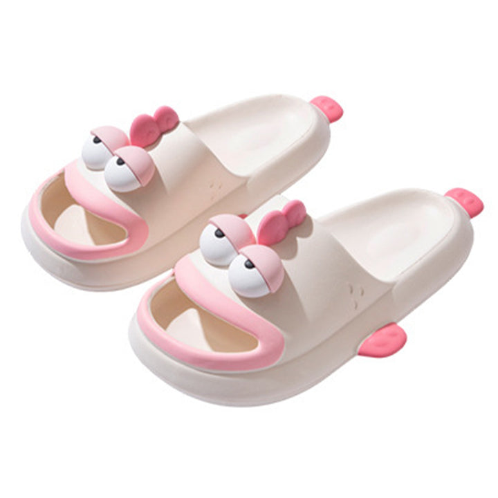 Fish Slippers for Women Open Toe Indoor Funny Animal Slippers Cartoon Anti-Slip Shower Slides for Bedroom ingenious