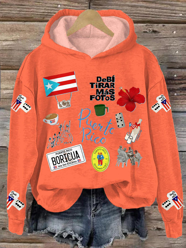 Dtmf Badbunny Long Sleeve Printed Hoodie