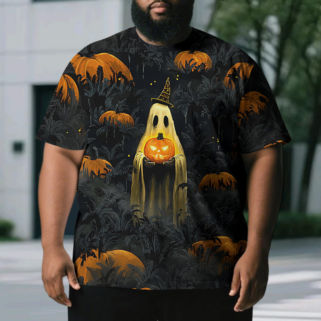 Men's Spooky Halloween Oversized Casual T Shirts