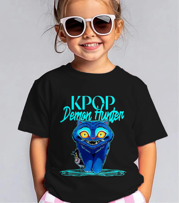 Demon Cat Derpy Children's Cotton T-Shirts