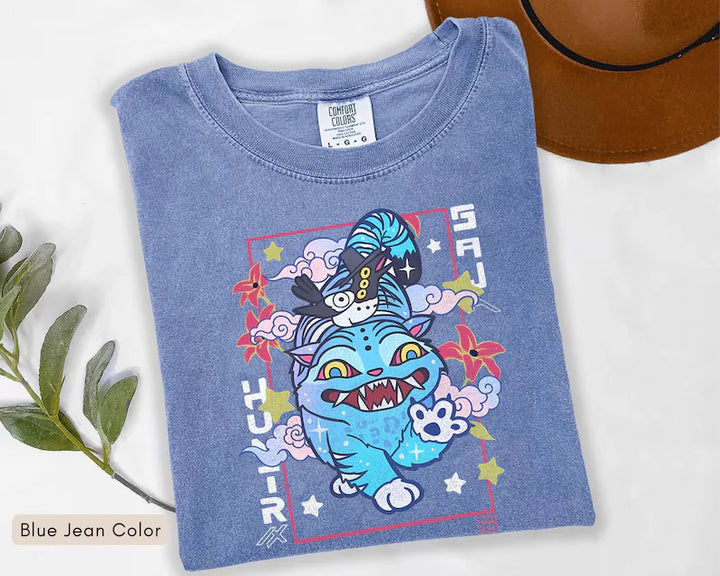 Retro Demon Hunters Tiger Crew Neck T-shirt