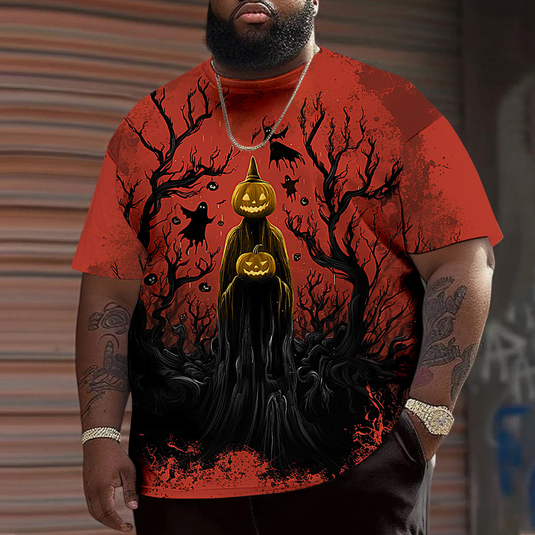 Men's Spooky Halloween Oversized Casual T Shirts