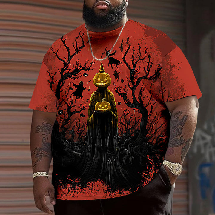 Men's Spooky Halloween Oversized Casual T Shirts