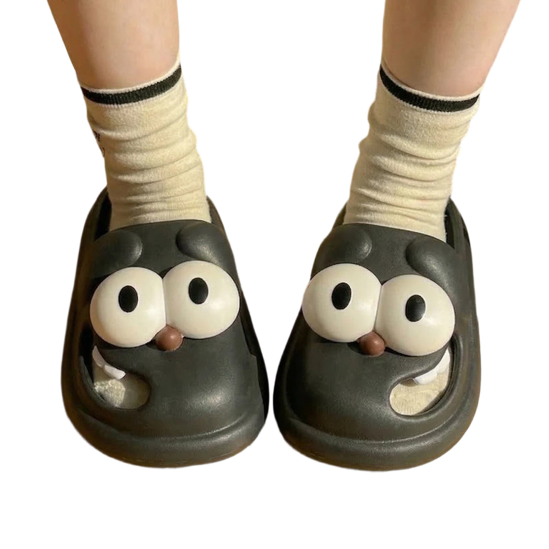 Animal Slippers for Women Closed Toe Cartoon Dog Slippers Casual Thick Sole Indoor Slides for Home Bedroom heathly