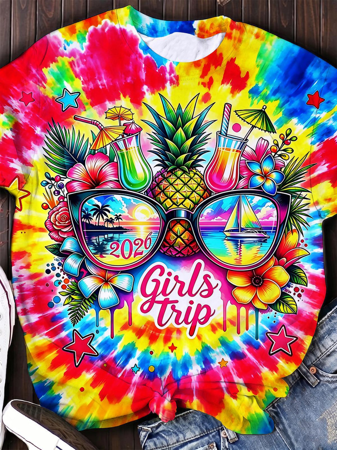 Girl's Trip Women's Short Sleeve Crew Neck T-shirt