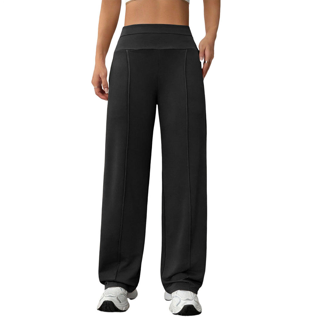 Yoga Pants Straight Leg for Women High Waist Workout Pants With Pockets Stretch Casual Sweatpants for Leisure brilliant