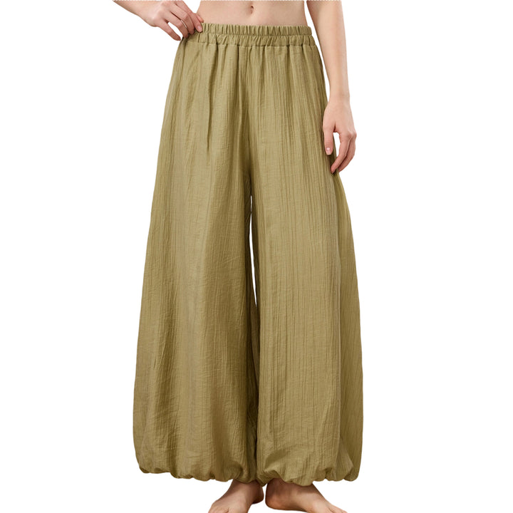 Yoga Harem Pants Women Elastic Waist Casual Yoga Pants Boho Flowy Hippie Trousers for Workout Sports Dance like-minded