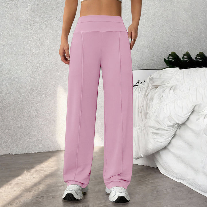 Yoga Pants Straight Leg for Women High Waist Workout Pants With Pockets Stretch Casual Sweatpants for Leisure brilliant