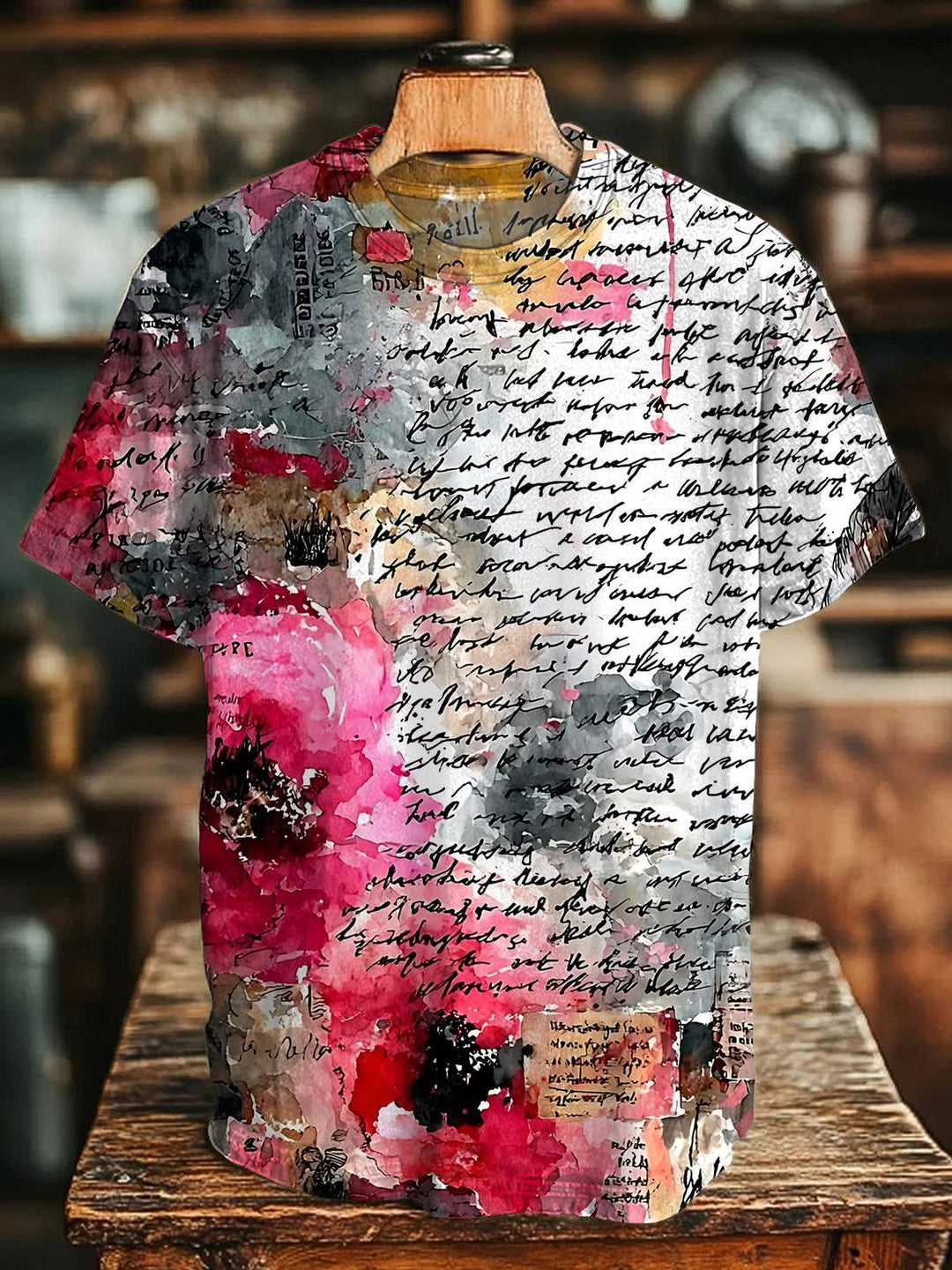 Floral Women's Short Sleeve Crew Neck T-shirt
