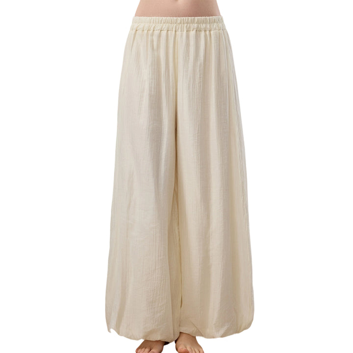Yoga Harem Pants Women Elastic Waist Casual Yoga Pants Boho Flowy Hippie Trousers for Workout Sports Dance like-minded
