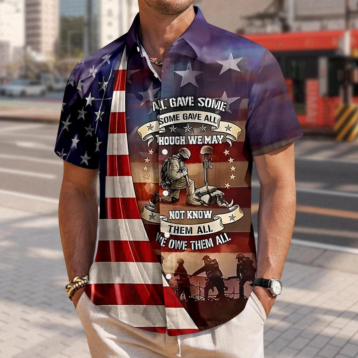 Flag Button Up Shirt Men 250 Years of Freedom Short Sleeve Hawaiian Shirts Summer Tops for Independence Day expert