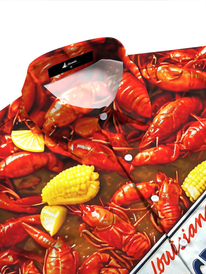 Hawaiian Delicacies Louisiana I Love Crawfish Women's Short Sleeve Shirts