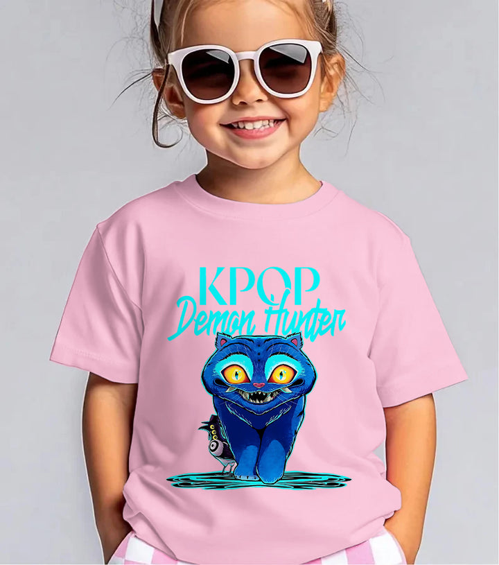 Demon Cat Derpy Children's Cotton T-Shirts