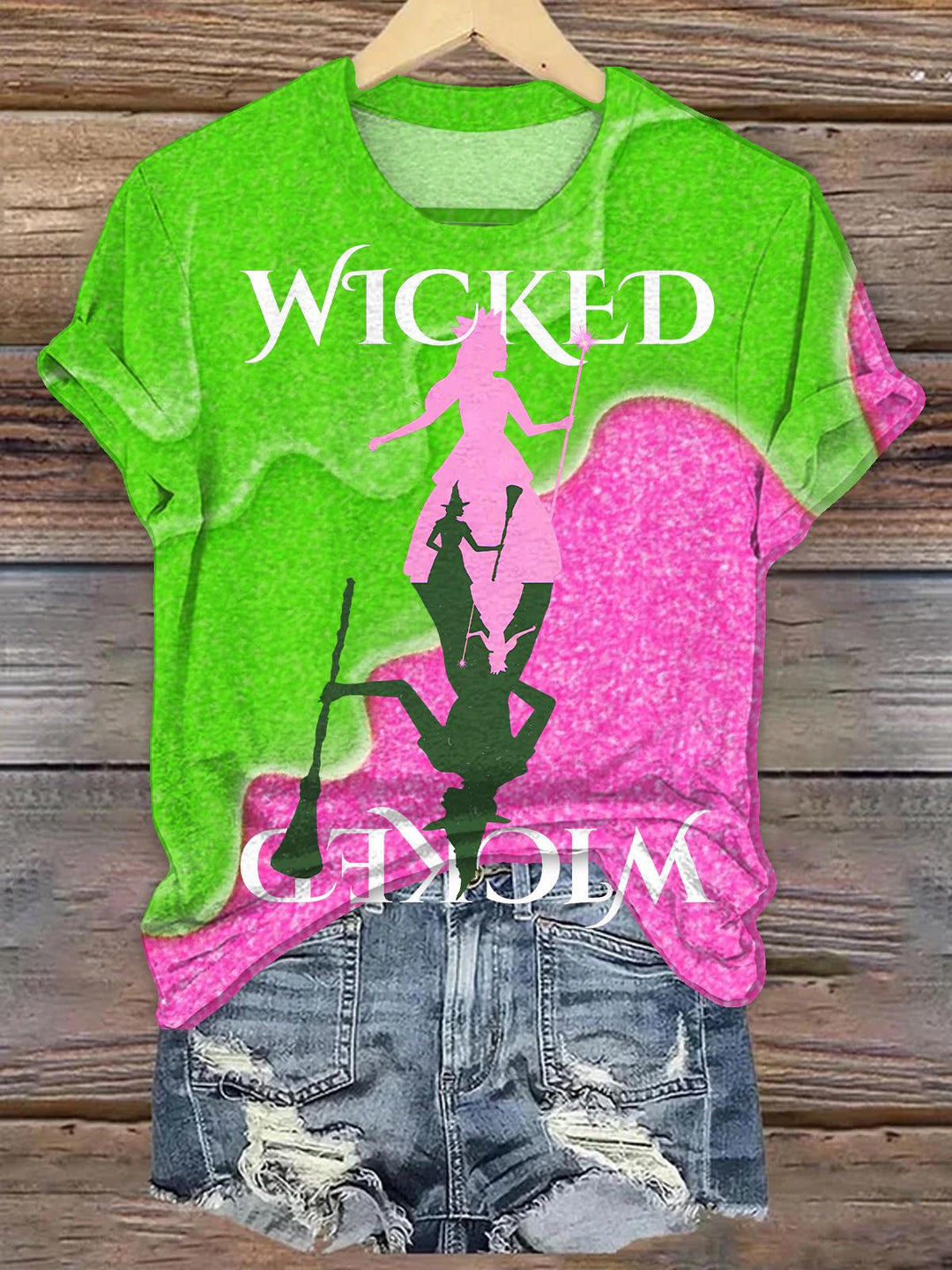 Wicked for Good Art Color Match Crew Neck T-shirt