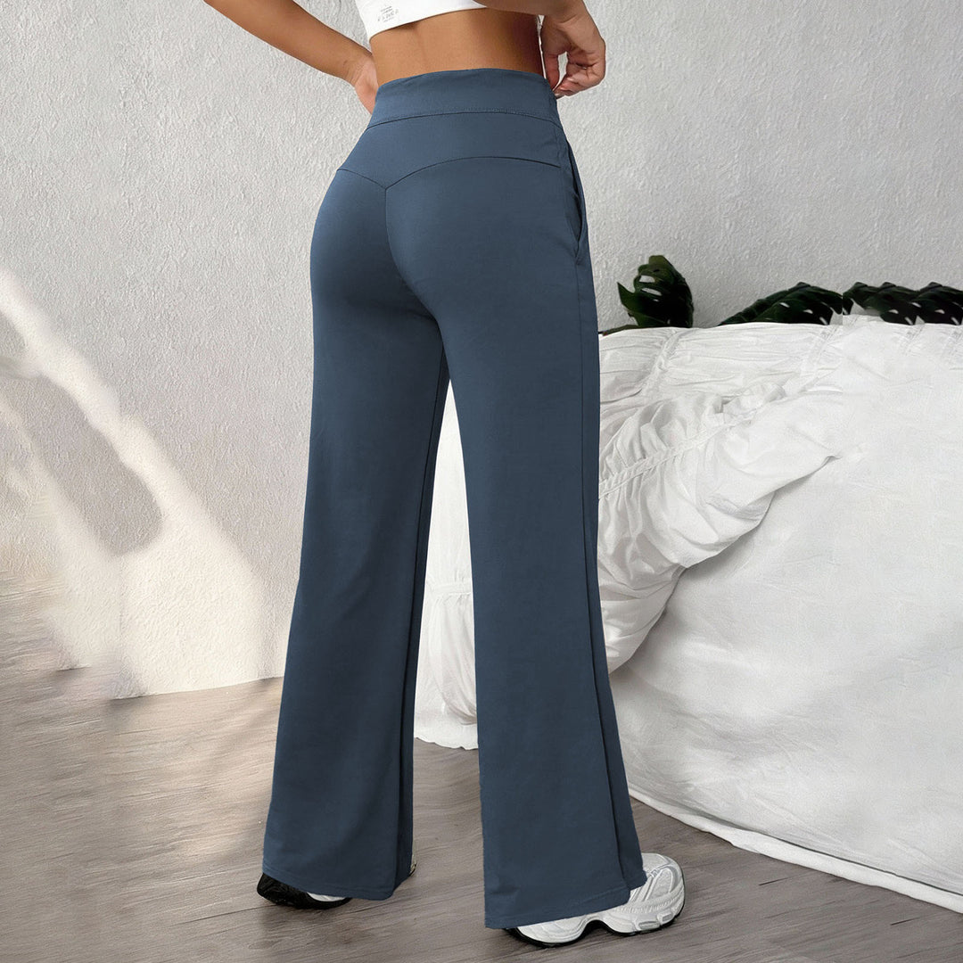 Yoga Pants Straight Leg for Women High Waist Workout Pants With Pockets Stretch Casual Sweatpants for Leisure brilliant