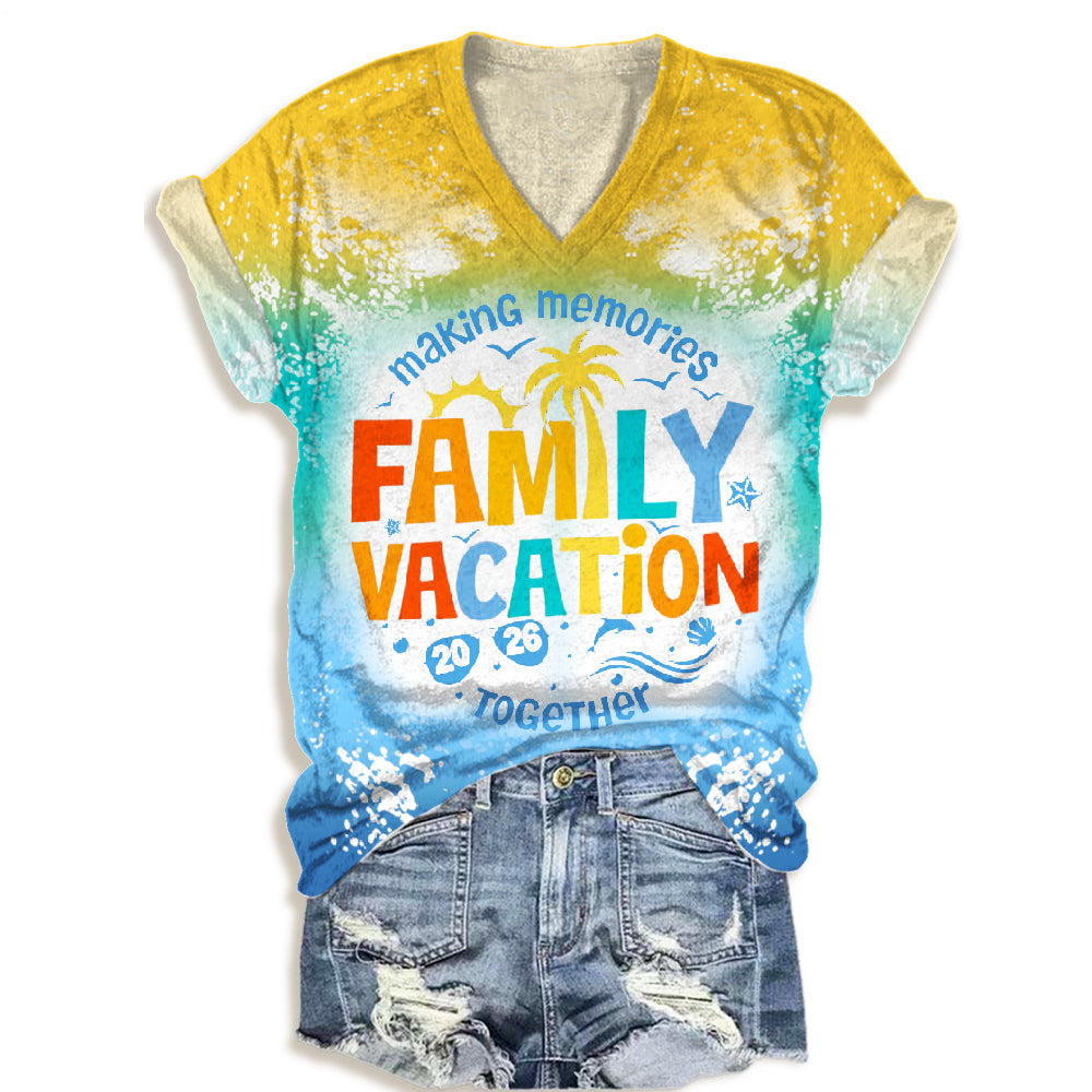 FAMILY VACATION V-neck T-Shirt