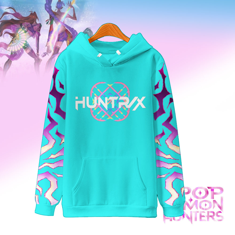 Women's Demon Hunter Pattern Long Sleeve Hoodie
