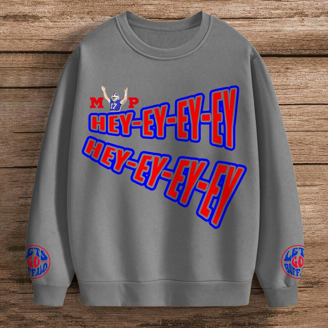 Buffalo Bills Printed Long Sleeve Casual Top
