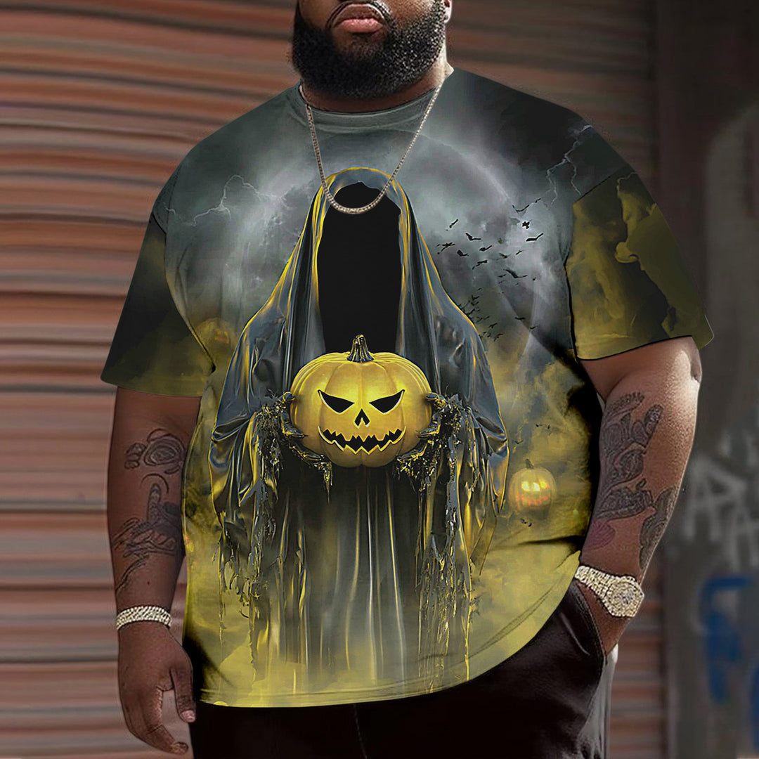 Men's Spooky Halloween Oversized Casual T Shirts