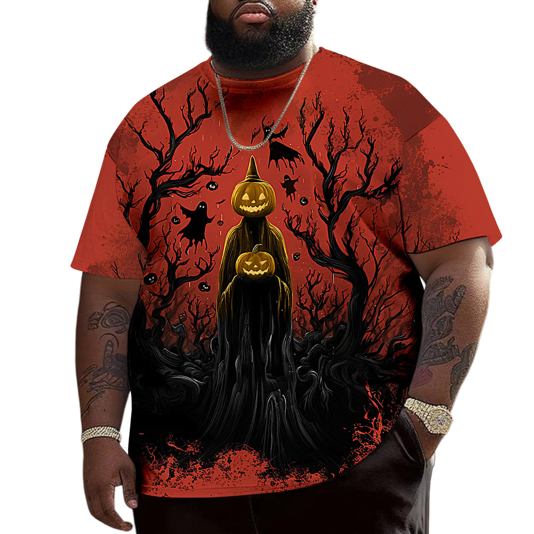 Men's Spooky Halloween Oversized Casual T Shirts