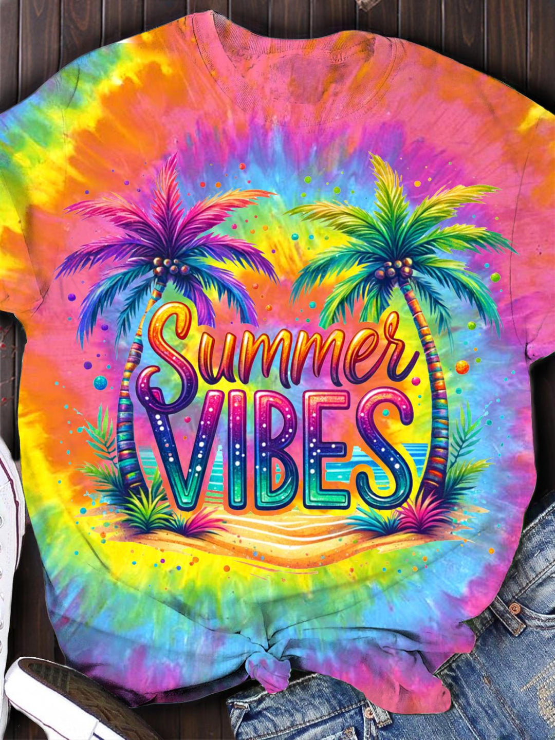 Summer Vibes Crew Neck T-shirt