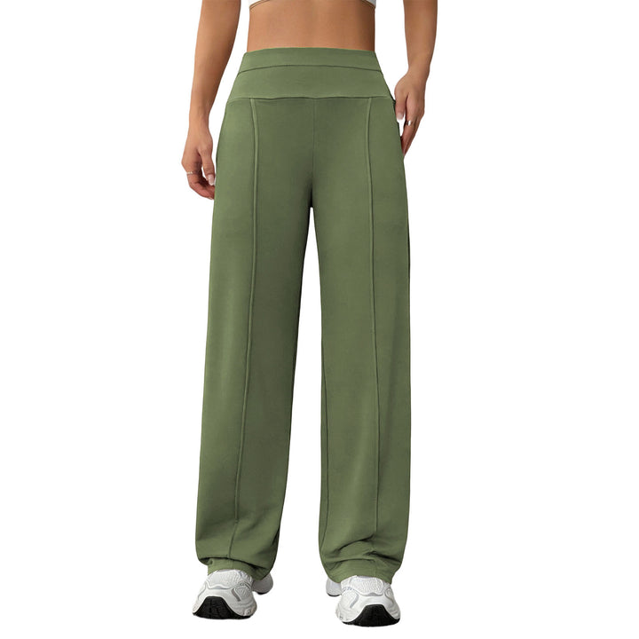 Yoga Pants Straight Leg for Women High Waist Workout Pants With Pockets Stretch Casual Sweatpants for Leisure brilliant